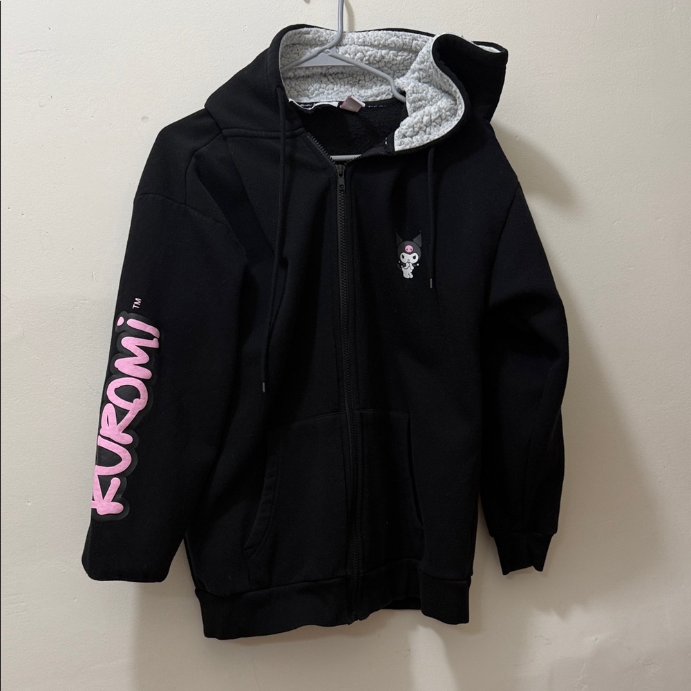Forever 21 Black Kids Jacket with Pink Details